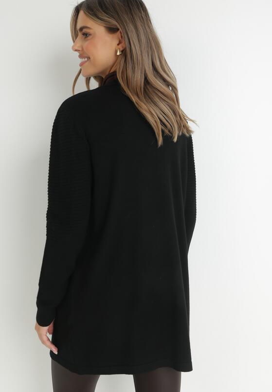 Czarny Kardigan z Broszką Yola 3