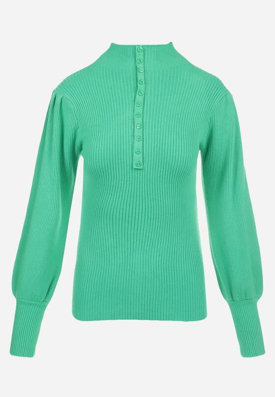 Zielony Golf z Bufiastym Rękawem Phyree 6