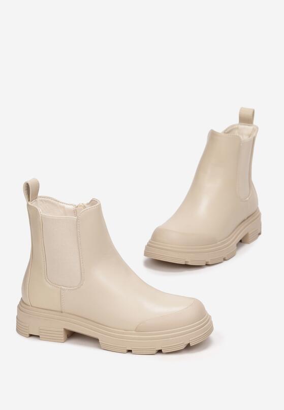 Beżowe Botki Sztyblety Jimnah 2