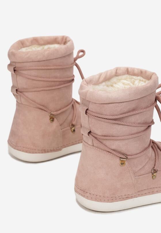 Różowe Śniegowce Ocieplane Zelne 5