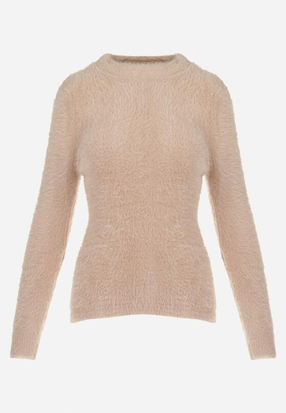 Ciemnobeżowy Sweter Wełniany Voma 6