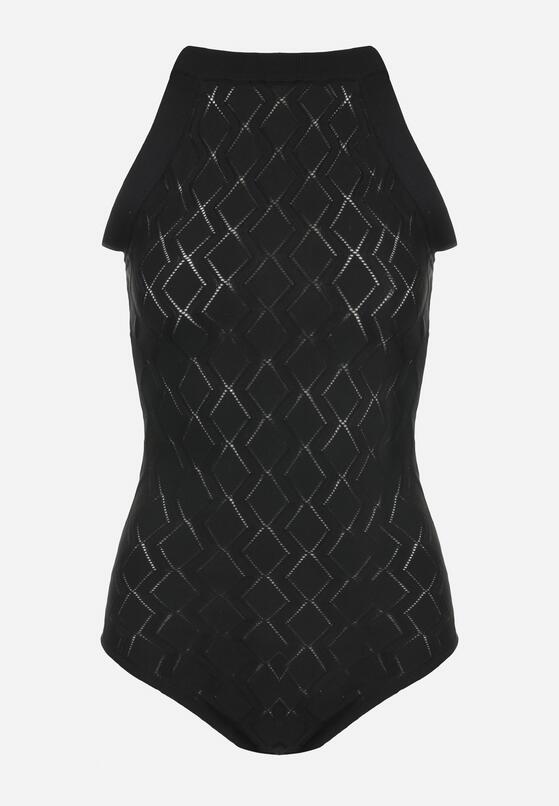 Czarne Body z Wiskozy o Tłoczonej Fakturze Idolina 1