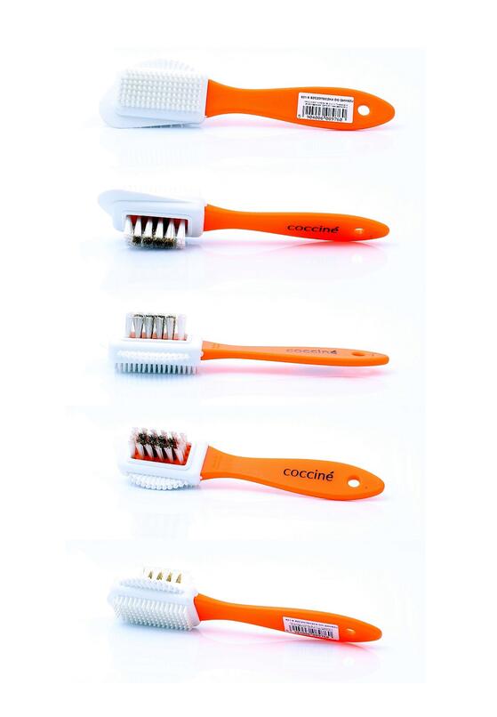 Pomarańczowa Szczotka do Czyszczenia Obuwia z Nubuku i Zamszu 2