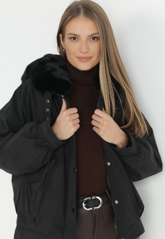 Czarna Kurtka Parka Oversize Bumble 4