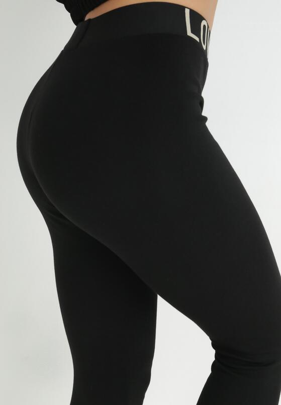 Czarne Legginsy z Napisem w Pasie Nemeza 5