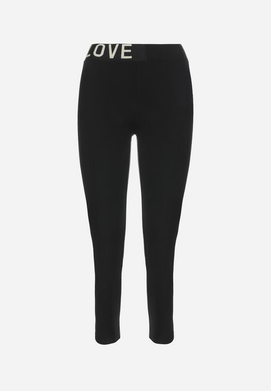 Czarne Legginsy z Napisem w Pasie Nemeza 6