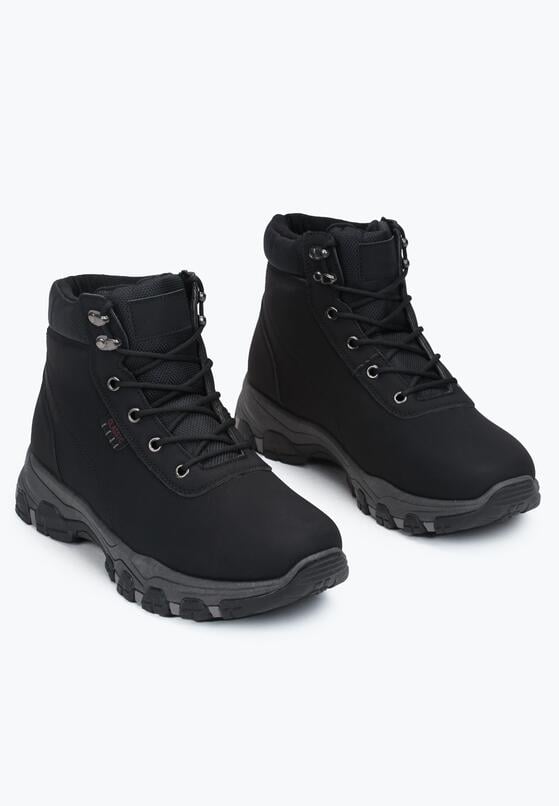 Czarne Buty Trekkingowe Mocno Ocieplone Tirie 2