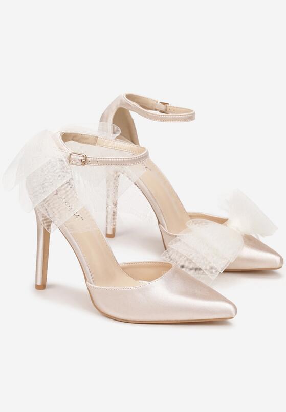 Pantofi stiletto Bej 4