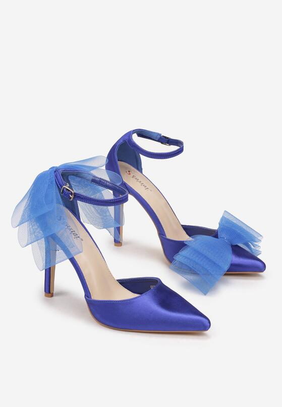 Pantofi stiletto Albaștri 4