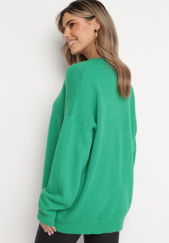 Zielony Sweter z Wiskozy Oversize Yorate 3