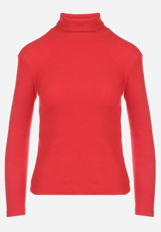 Czerwony Golf z Gładkiej Dzianiny Votilia 6