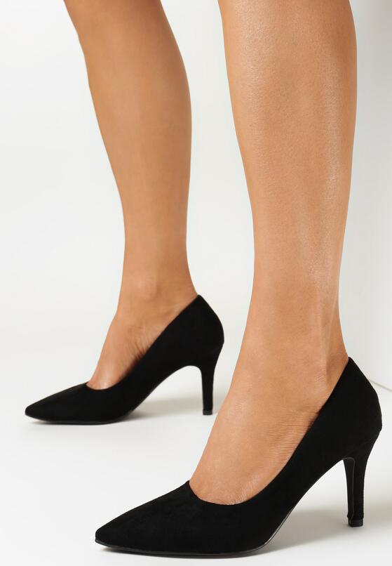 Czarne Czółenka ze Szpiczastym Noskiem Atiyuca 1