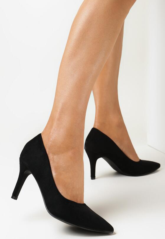 Czarne Czółenka ze Szpiczastym Noskiem Atiyuca 2