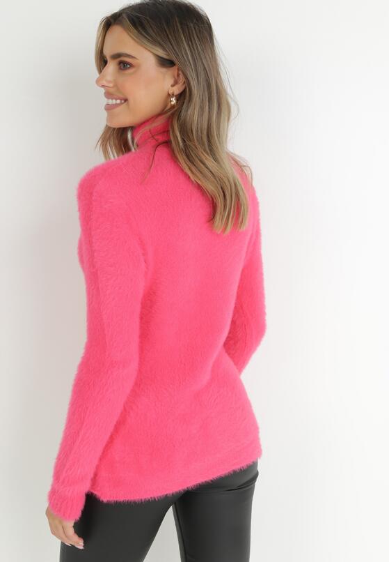 Pulover pe gât Fucsia 3