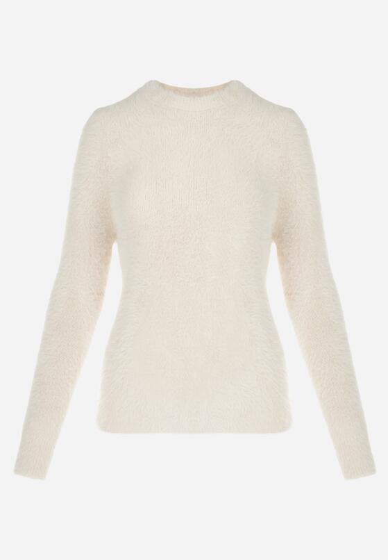 Beżowy Sweter Wełniany Voma 6