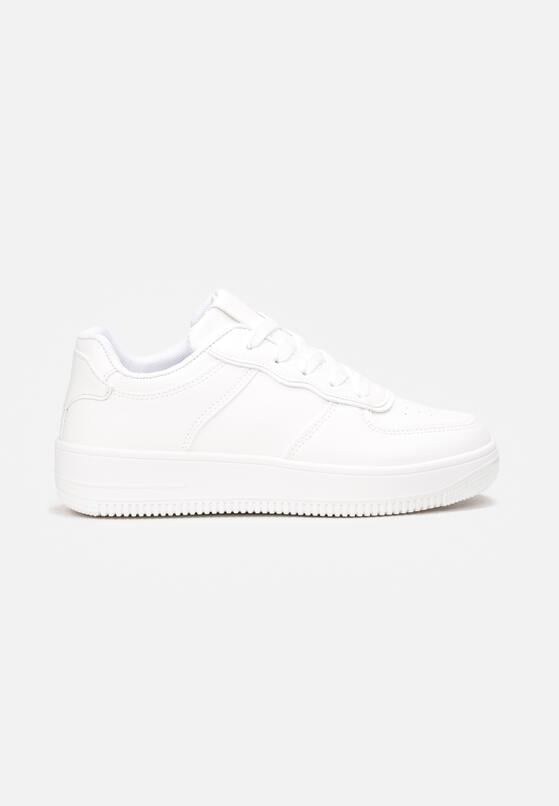 Białe Sneakersy Sznurowane Finos 4