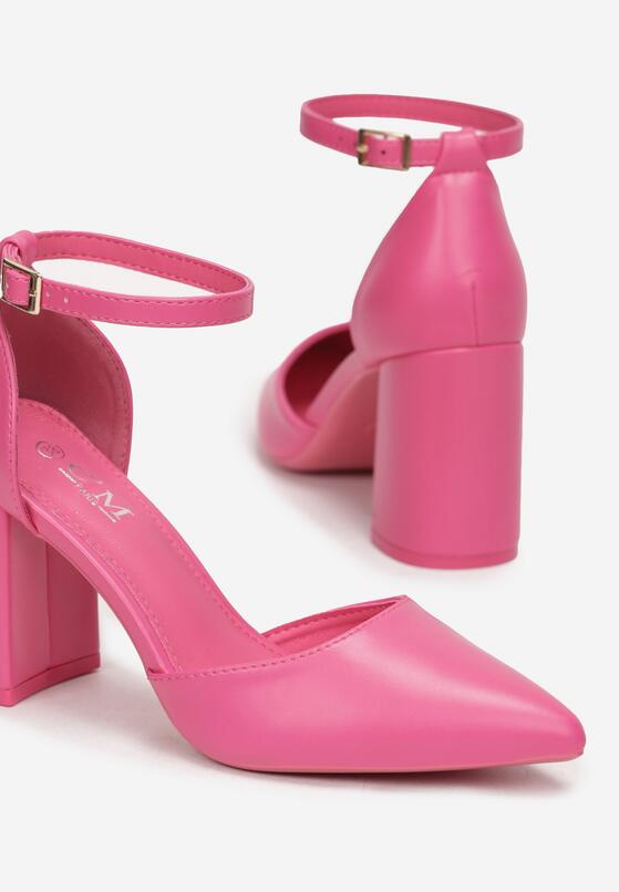 Pantofi cu toc Fucsia 5