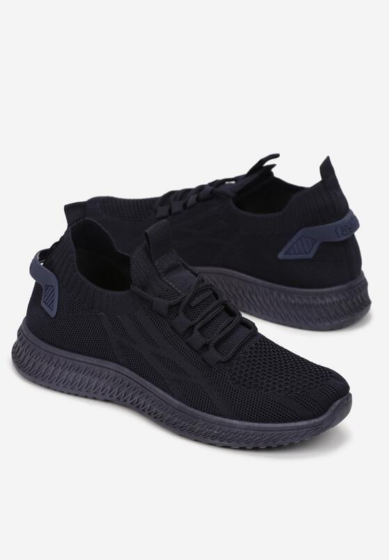 Granatowe Buty Sportowe z Elastyczną Cholewką Rinnona 4