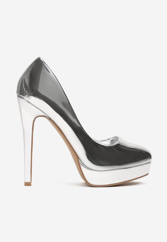 Pantofi stiletto Argintii 3