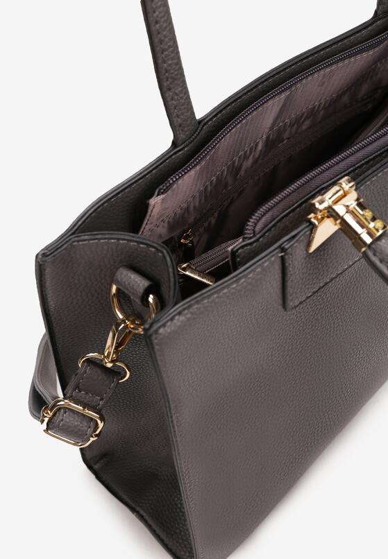 Szara Torebka Shopper z Rączkami Xoanio 3