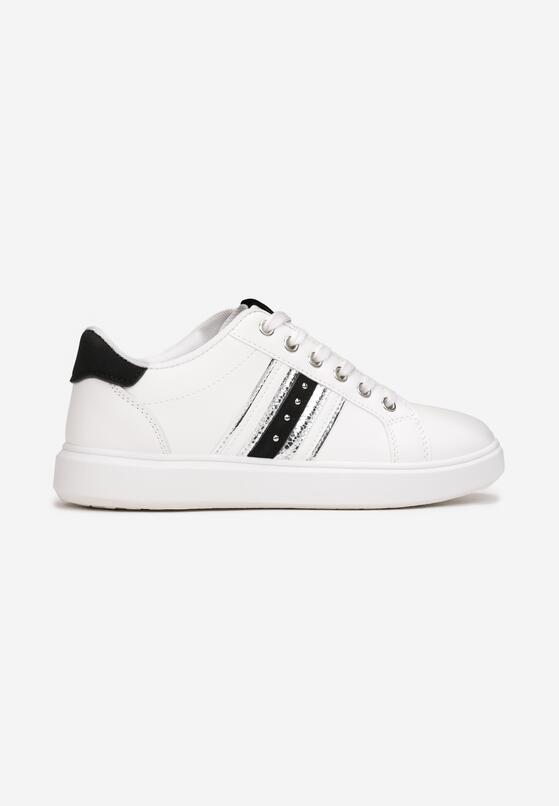 Biało-Czarne Buty Sportowe Sznurowane Johdi 3