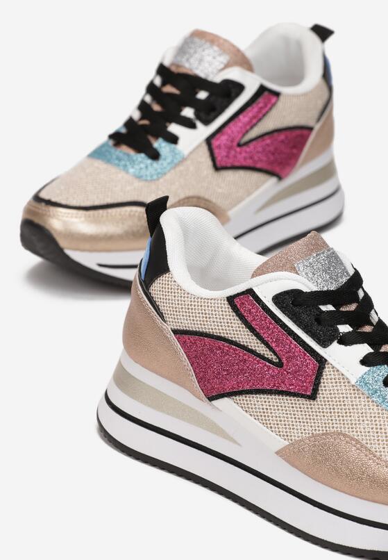 Sneakers Culoarea șampaniei 5
