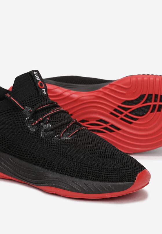Pantofi sport Negru cu roșu 3