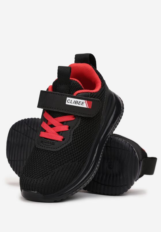Pantofi sport Negru cu roșu 2