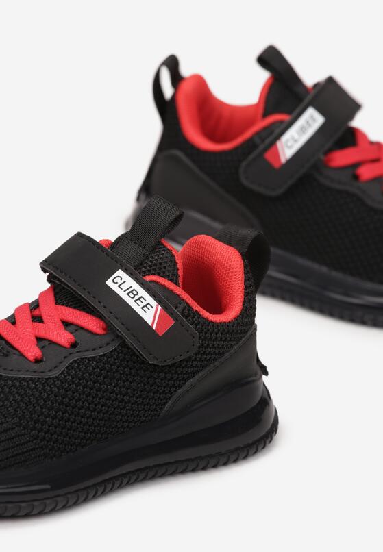 Pantofi sport Negru cu roșu 3