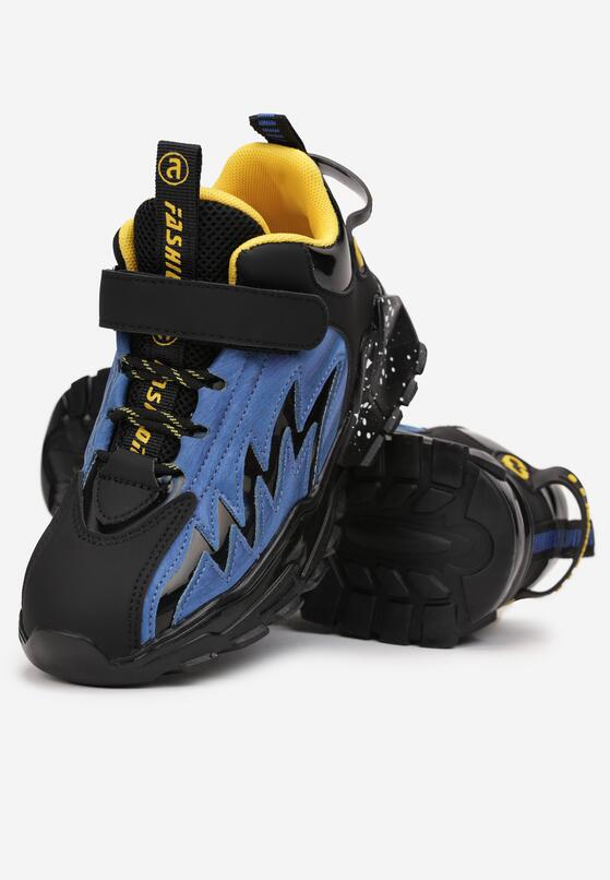 Granatowe Buty Sportowe z Naszywkami Bethlem 2