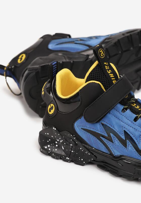 Granatowe Buty Sportowe z Naszywkami Bethlem 3