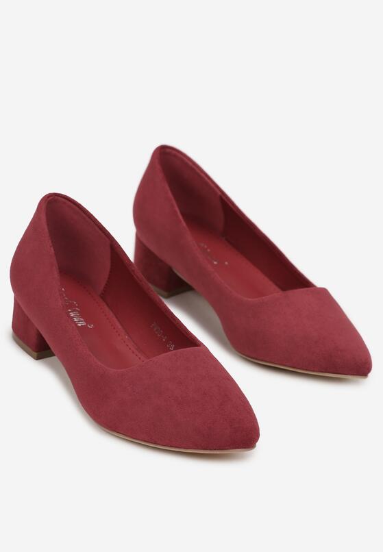 Pantofi cu toc Bordo 4