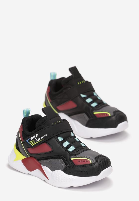 Szare Buty Sportowe na Grubej Podeszwie Breona 2