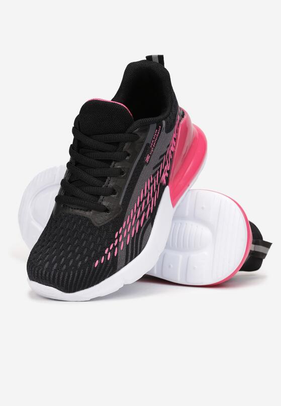 Pantofi sport Negru cu fucsia 2