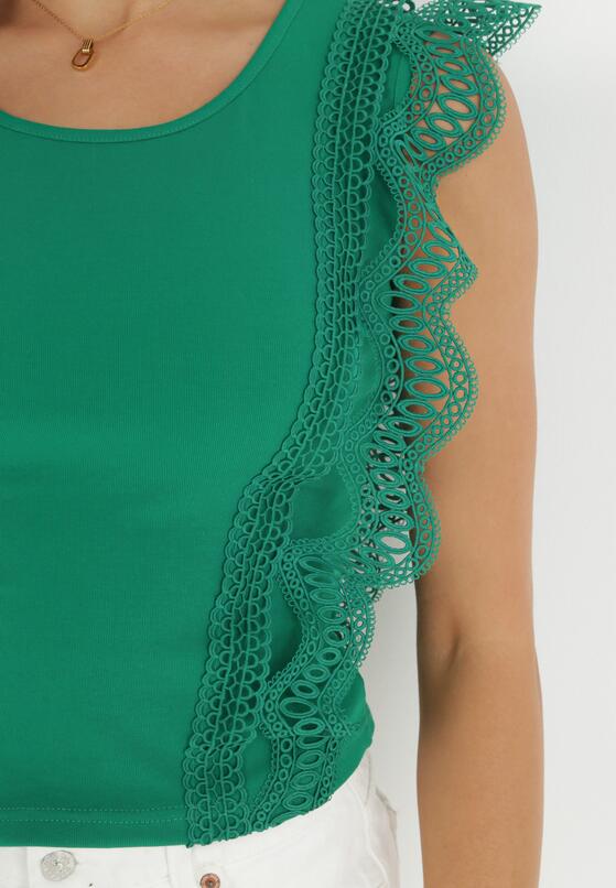 Zielony Top z Koronką Efania 5