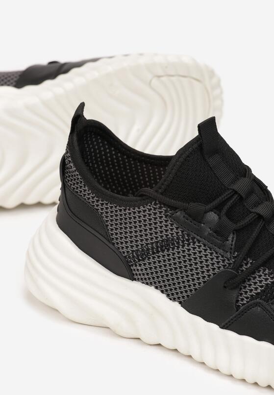 Czarne Sneakersy na Grubej Podeszwie Demetra 5