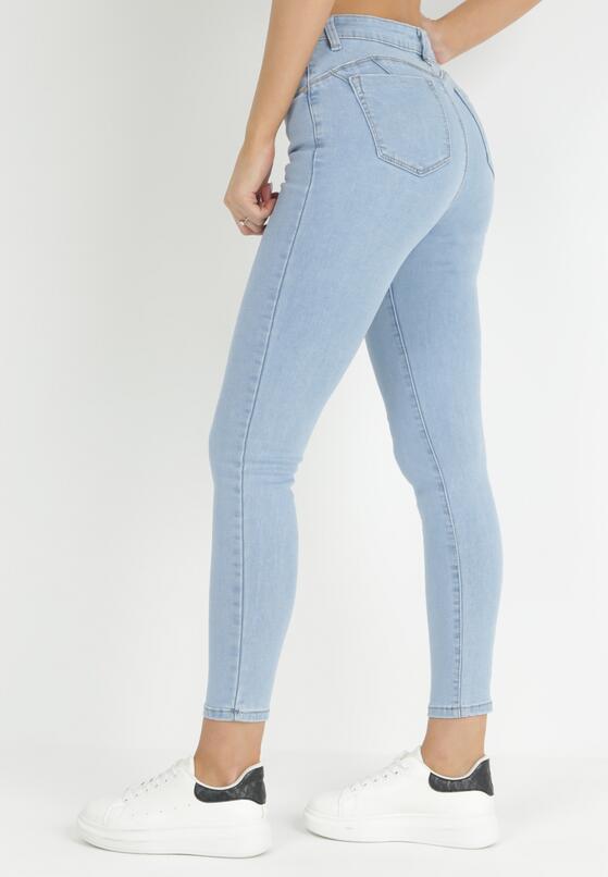 Niebieskie Jeansy Skinny z Efektem Push Up Judia 3