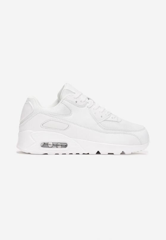 Białe Sneakersy na Grubej Podeszwie z Wstawką Denni 3