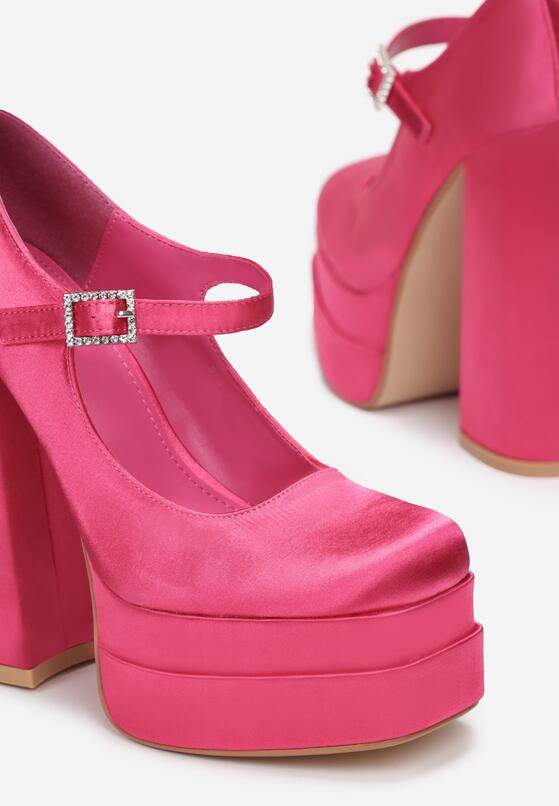 Pantofi cu toc Fucsia 5