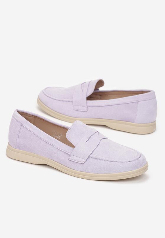 Fioletowe Mokasyny z Ekozamszu Aaryanna 4