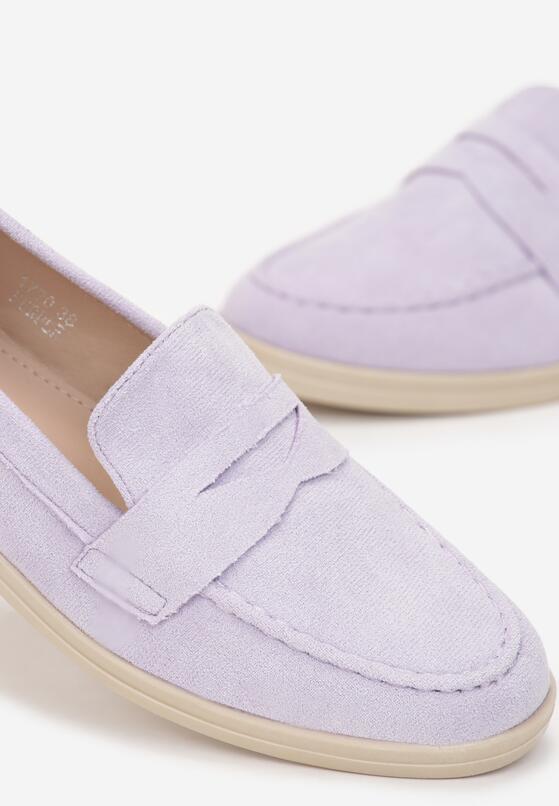Fioletowe Mokasyny z Ekozamszu Aaryanna 5
