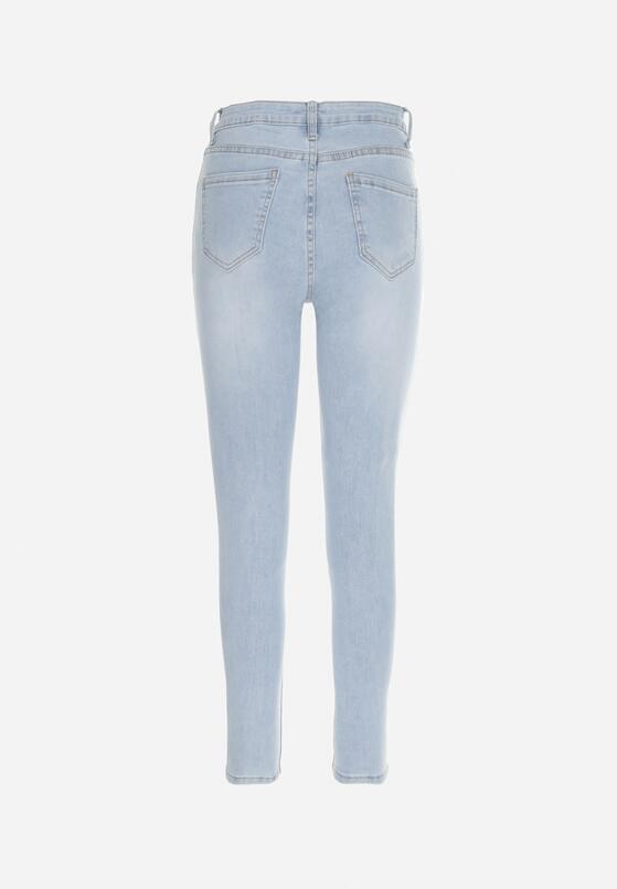 Jasnoniebieskie Jeansy Skinny z Dziurami Tully 7