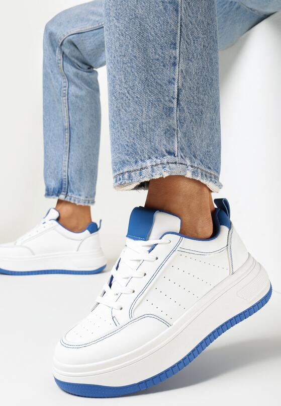 Sneakers Alb cu albastru 1