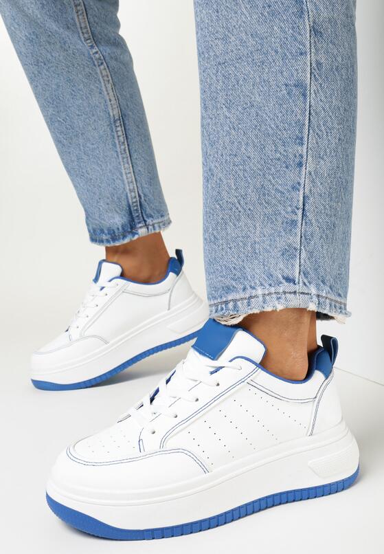 Sneakers Alb cu albastru 2