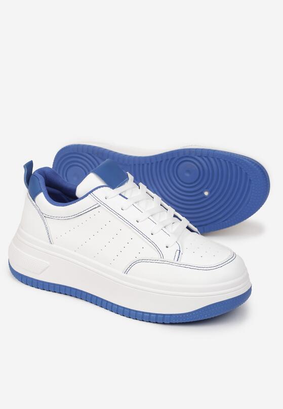 Sneakers Alb cu albastru 4
