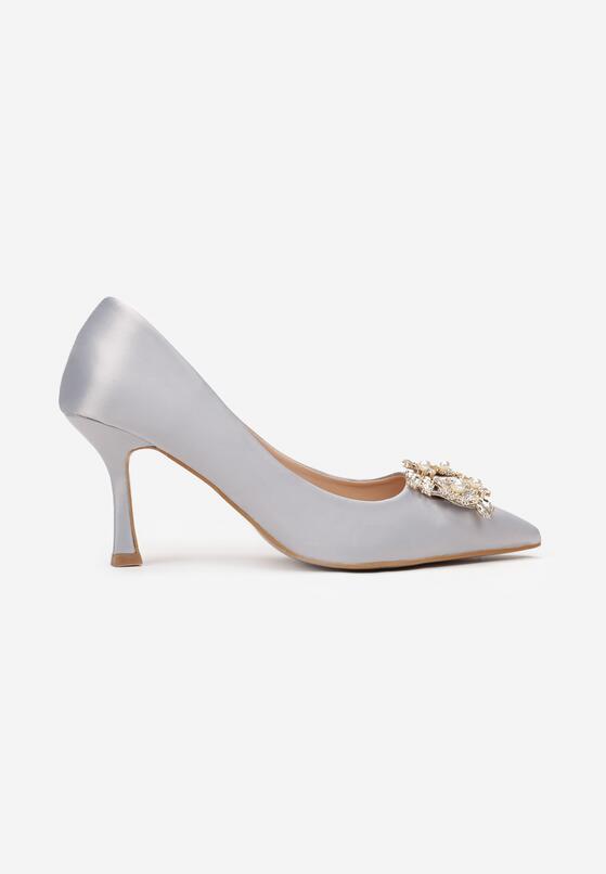 Pantofi cu toc Argintii 3