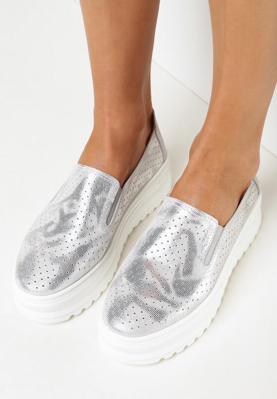Pantofi casual Argintii 2