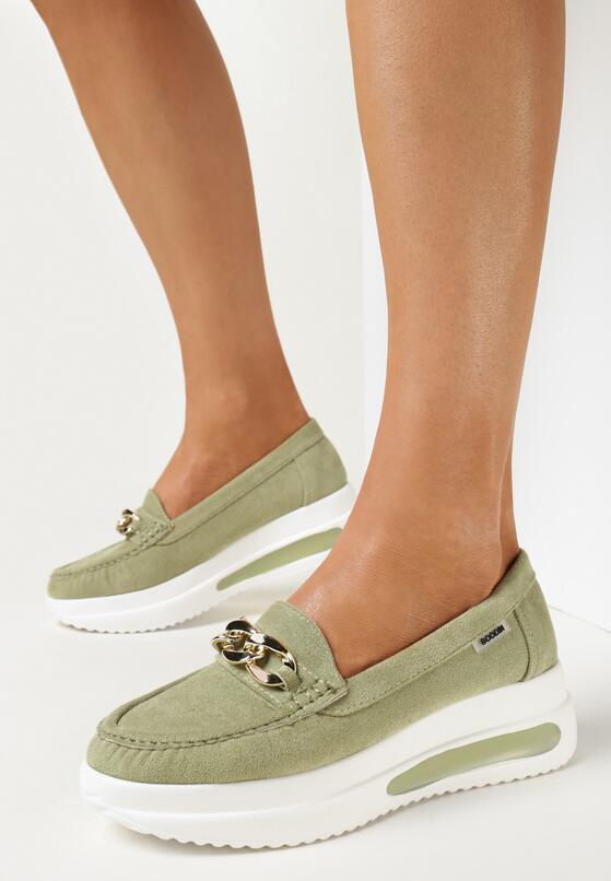 Mocasini Verde deschis 1