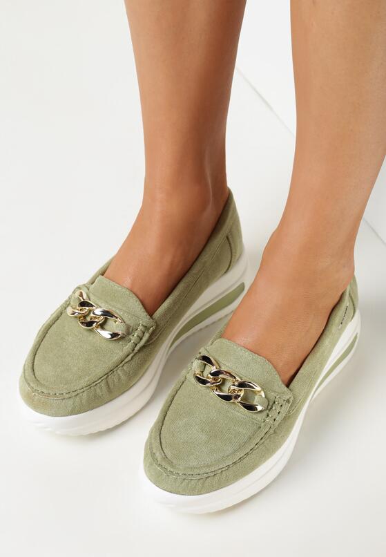 Mocasini Verde deschis 2
