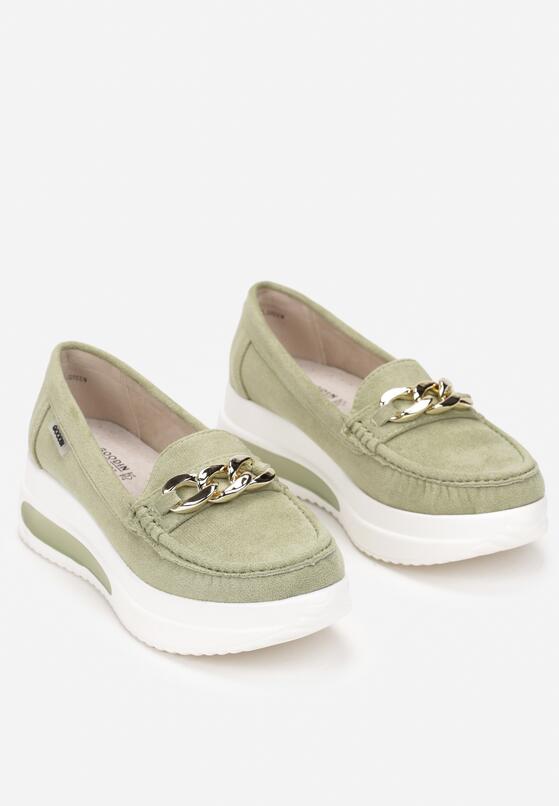 Mocasini Verde deschis 4